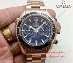 Replica Omega Seamaster Planet Ocean 600m Rose Gold Chronograph Watch